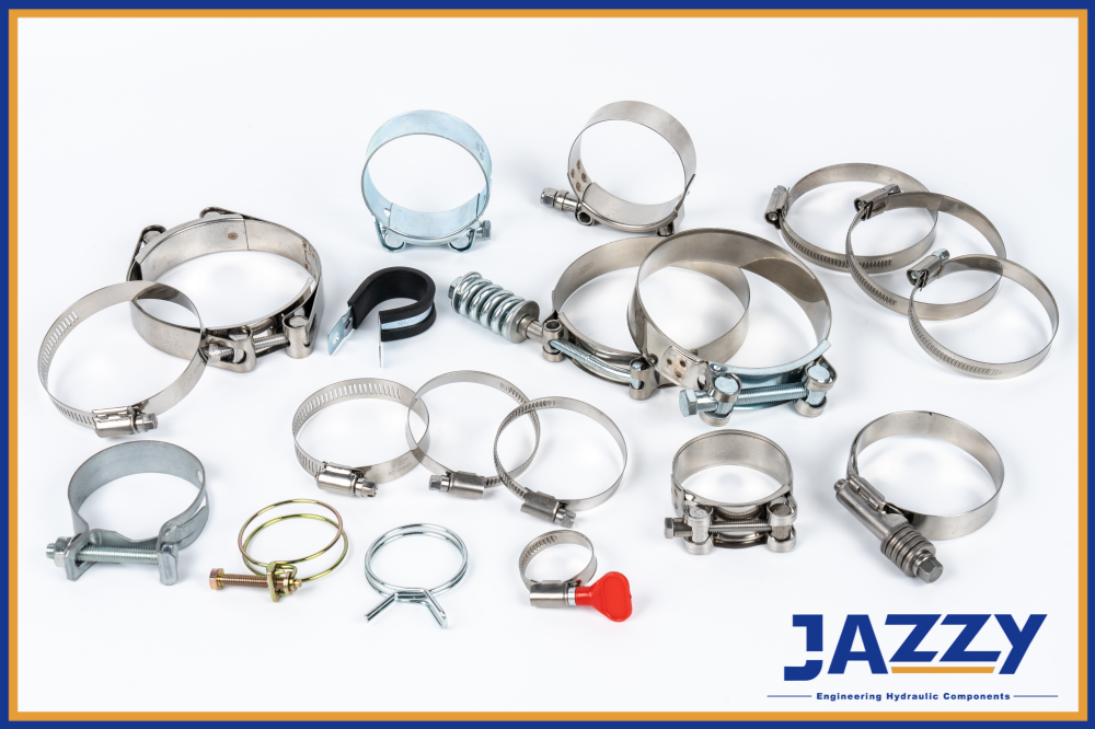 High-Torque Industrial Hose Clamps for Heavy-Duty Hose Retention | JAZZY Hydraulic Manufacturing